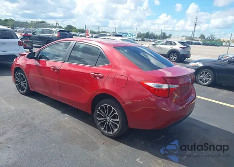 2014 Toyota Corolla S Plus z USA, uszkodzony, nr VIN 2T1BURHE5EC069250